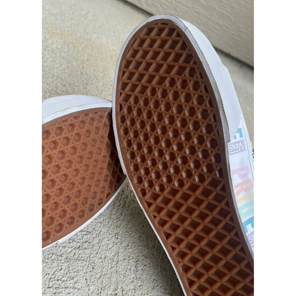New! Vans Sk8 Mid Pride Multicolor/White Skate Shoes - Men's 10.5 Women's 12